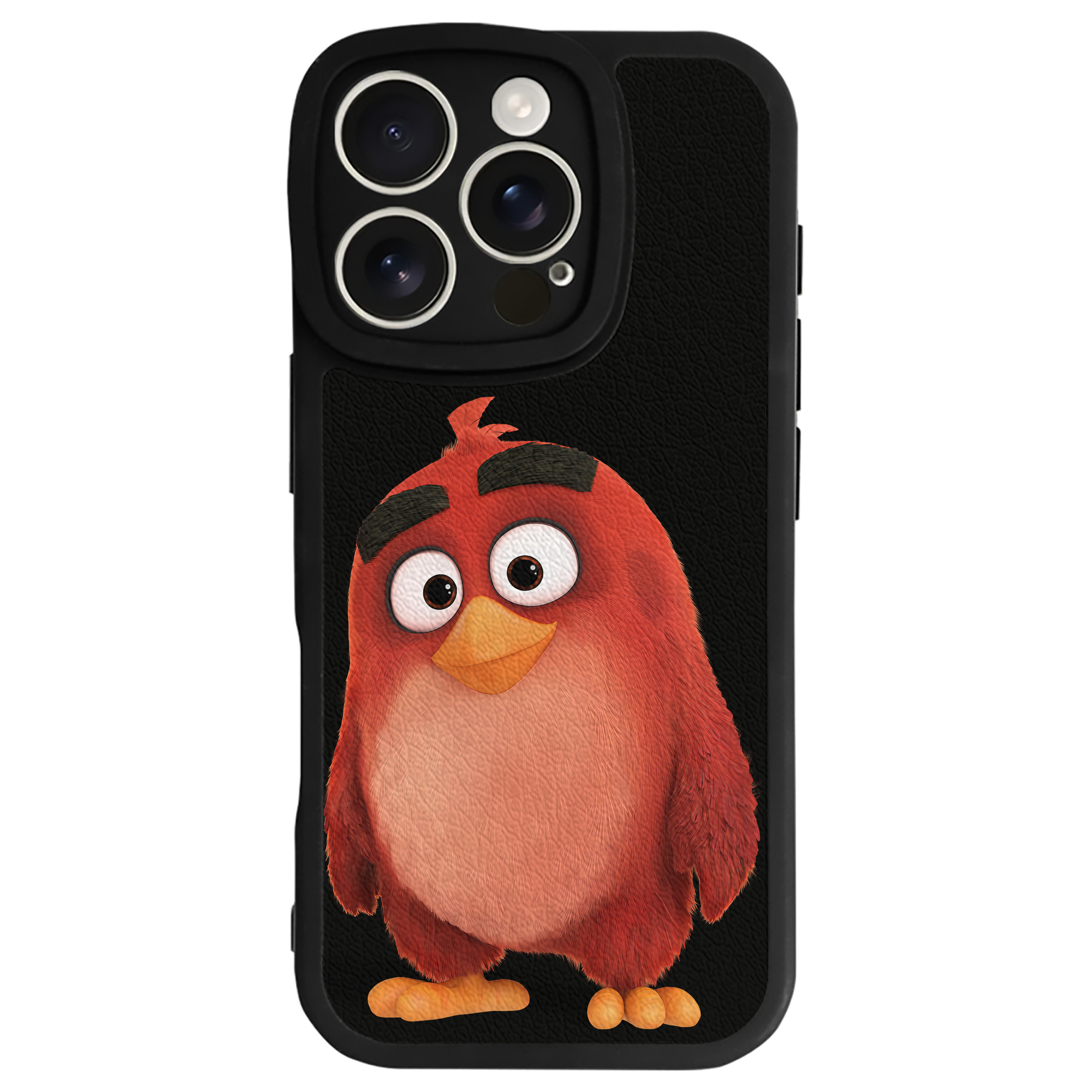（画像用） Angry Birds アングリーバード 【iPhone 16シリーズ対応】シリコンスマホケース（レザー調） 材質：シリコン